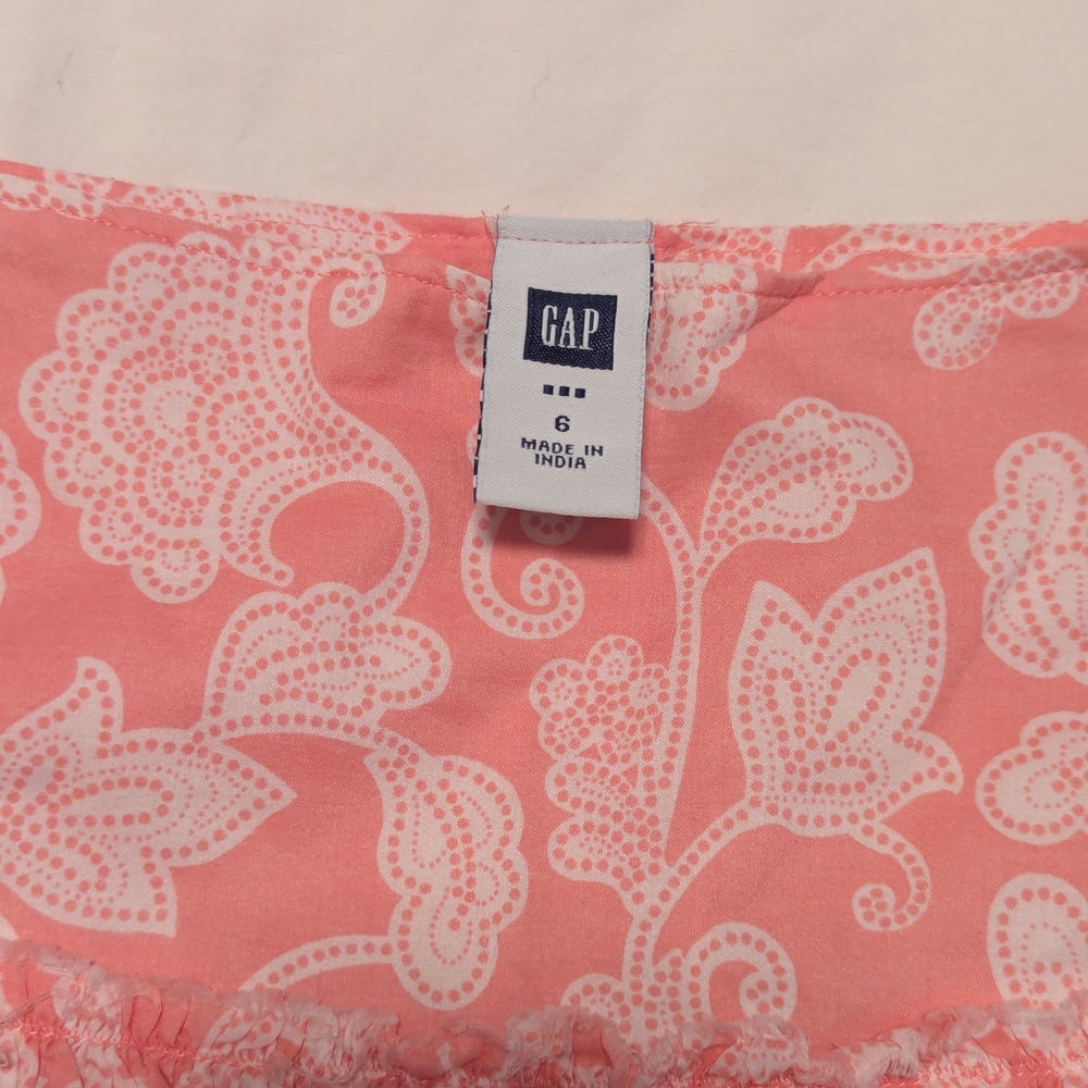 GAP Pink and White Floral Dress
